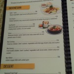 menu cafe moonlight Seminyak